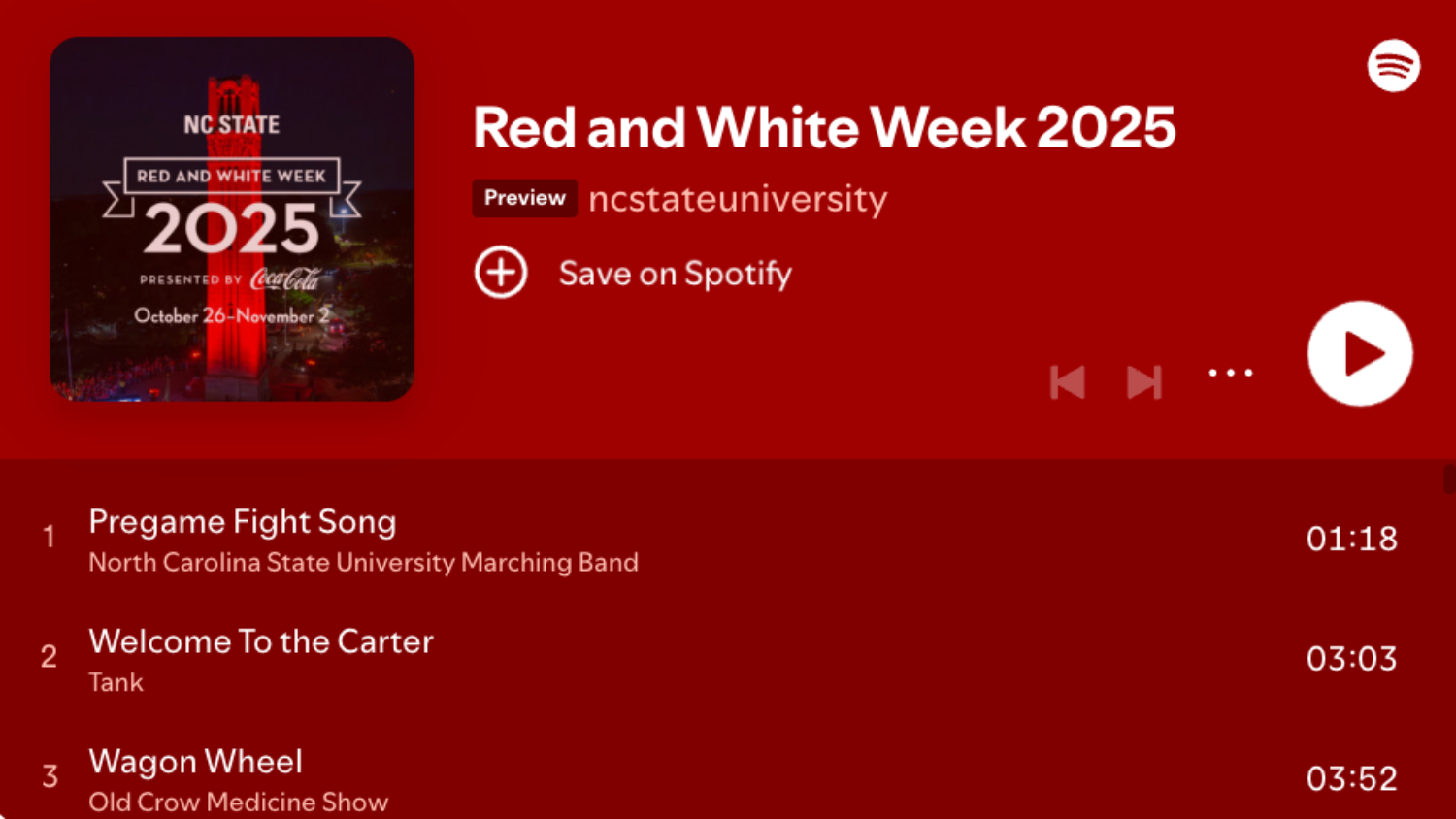 Spotify list