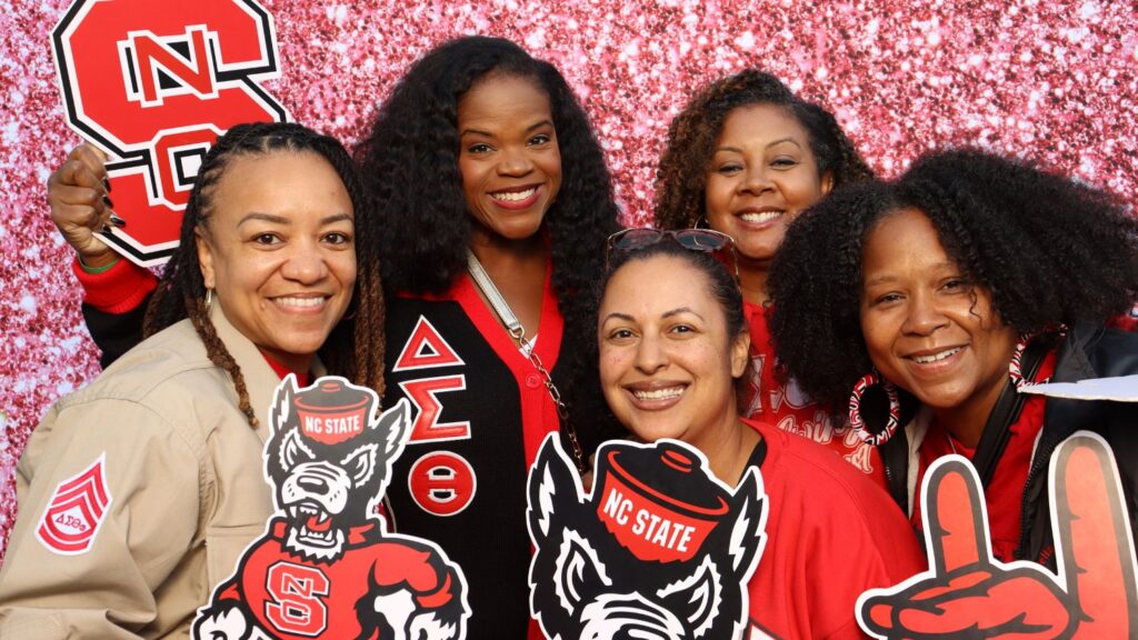 friend group at BAS photobooth